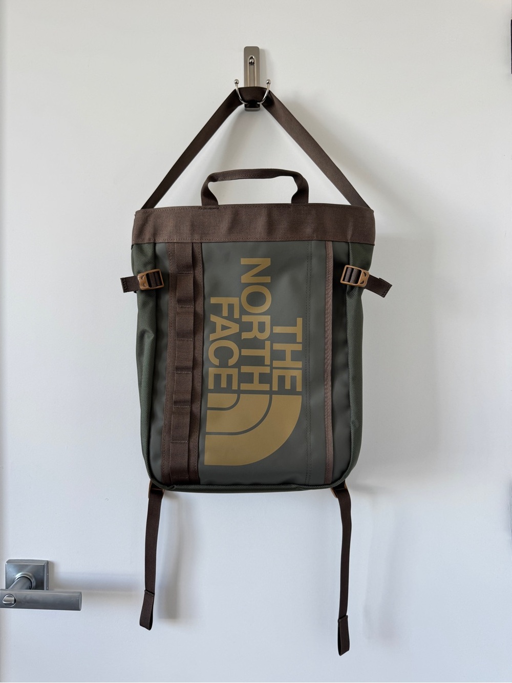 The North Face Olive Green Tote Backpack - Picture 2 of 4